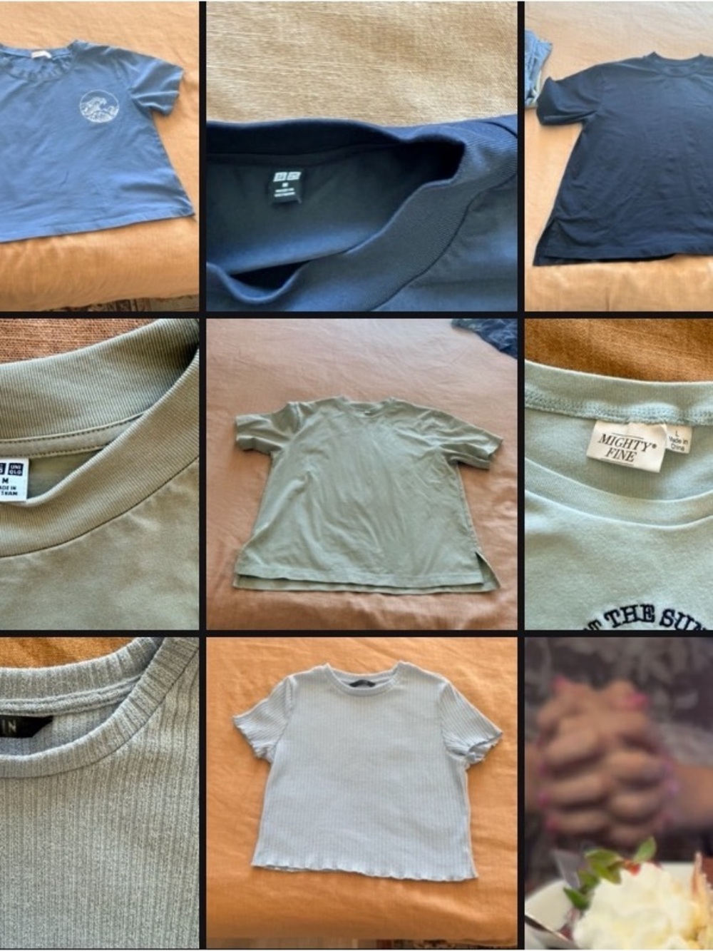 ROMWE Sage Green Short Sleeve Tee